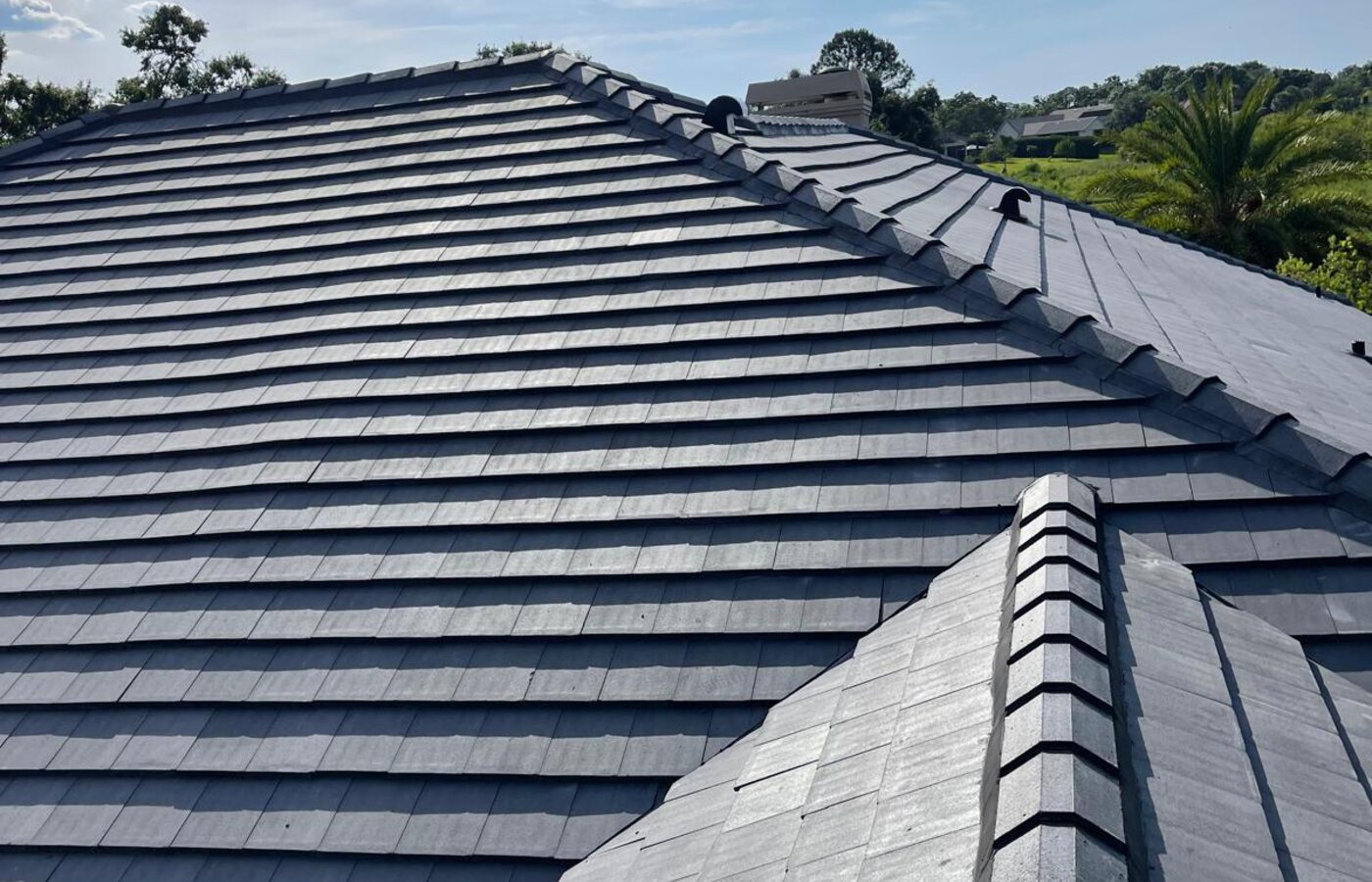 Tile roof replacement on a Clermont, Florida home